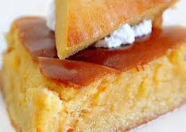 Cuban pastry with caramel glaze